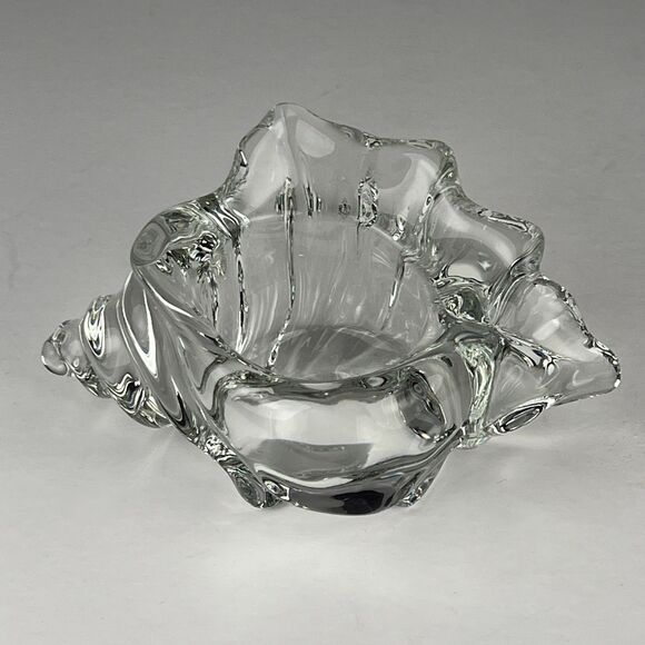 Avon Other - Vintage AVON Clear Glass Seashell Candle Holder Coastal Decor Trinket Ring Dish